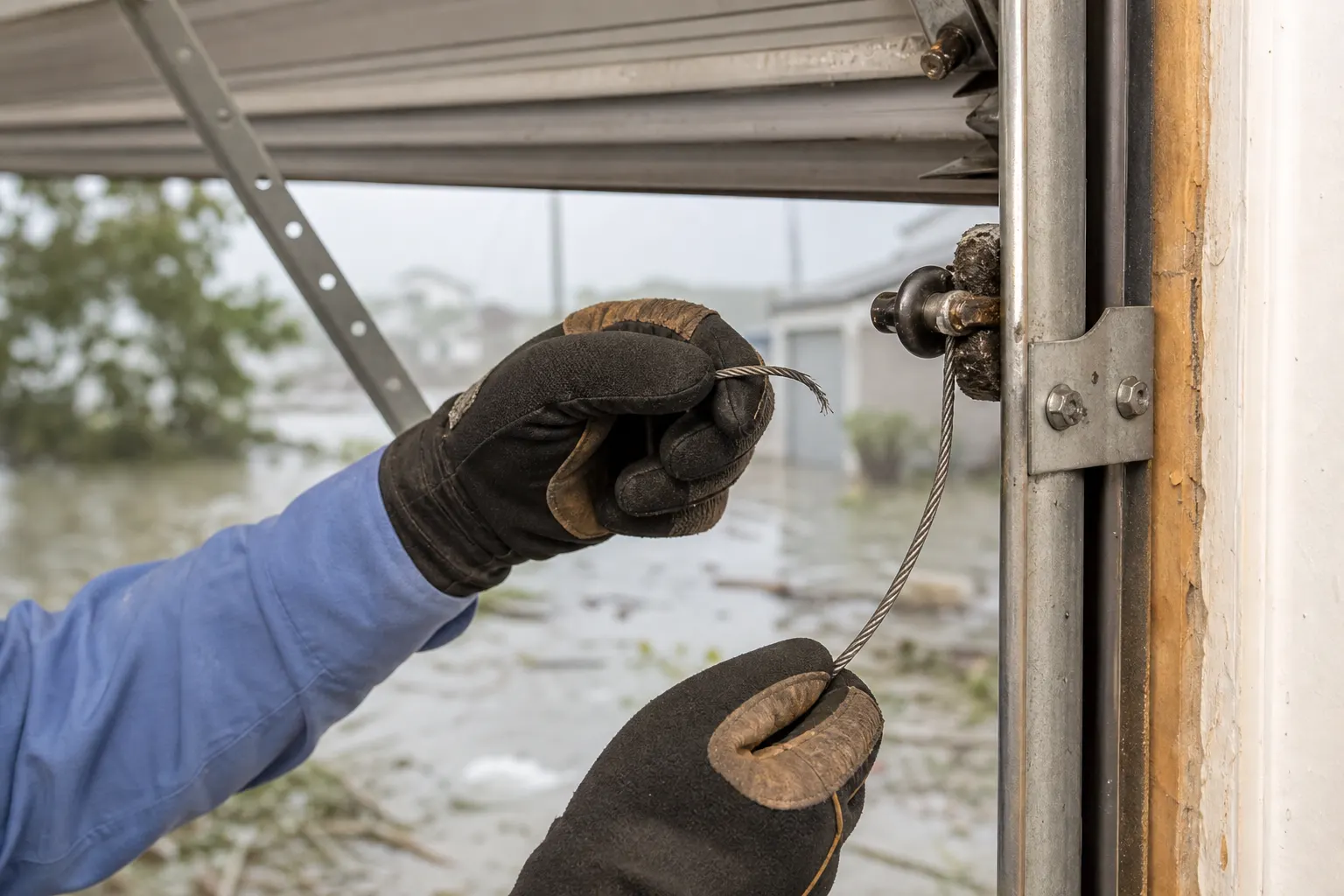 Emergency Garage Door supporting service work in Humble TX