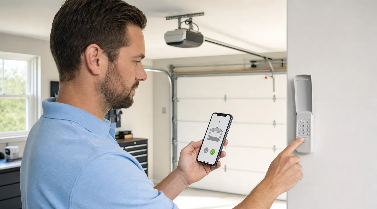 Garage Door Opener supporting service work in Humble TX